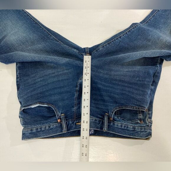 Gap Jeans Men's 34X30 Blue Indigo Denim Straight Taper Gap Flex Casual - Picture 10 of 12